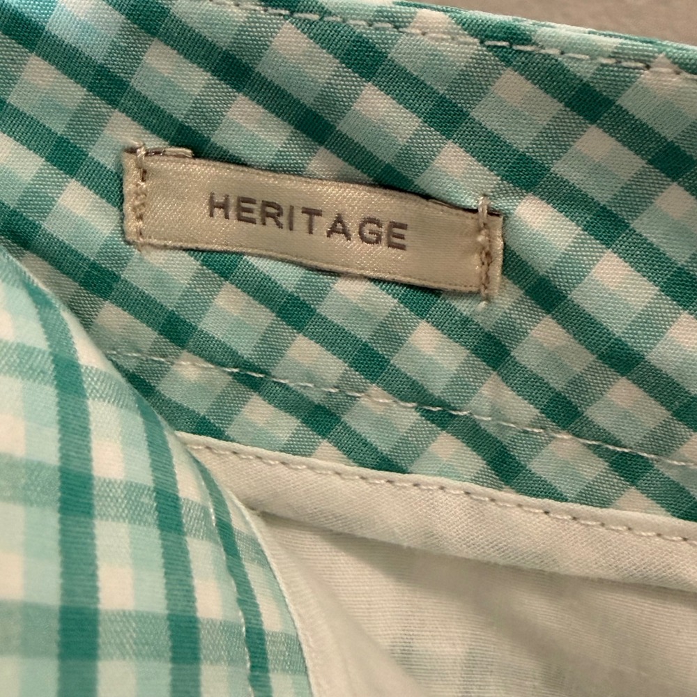 Talbots Heritage Stretch Plaid Short (10) Golf Activewear Cotton Modest Comfort - Picture 9 of 12